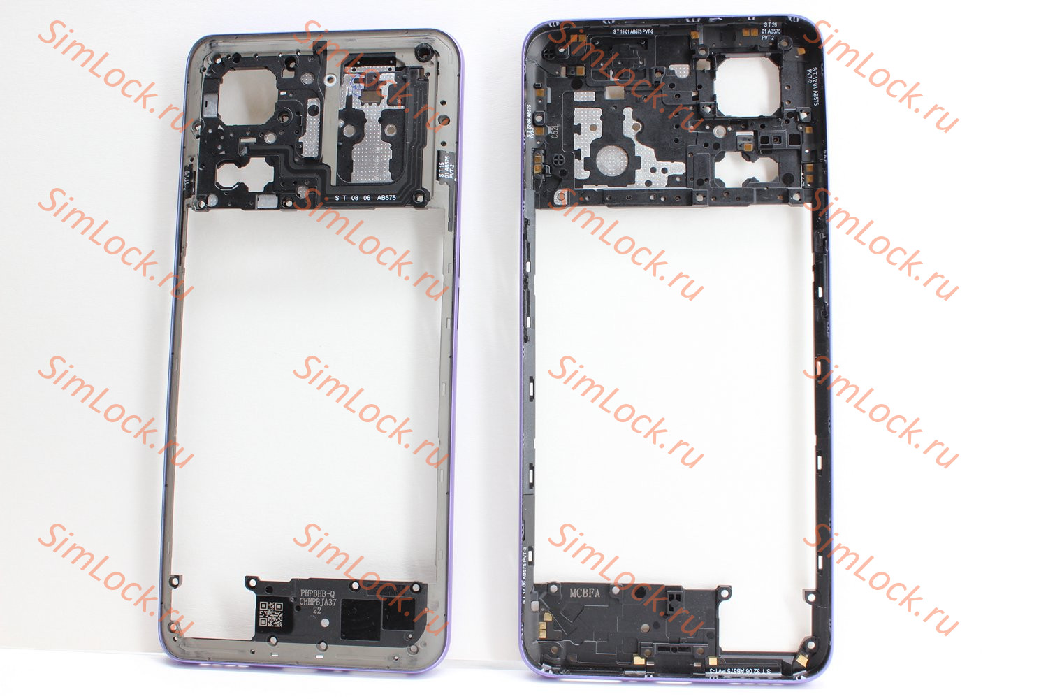 Средняя часть корпуса Realme GT3 (RMX3709), GT NEO 5 (RMX3706), фиолетовый, К-1