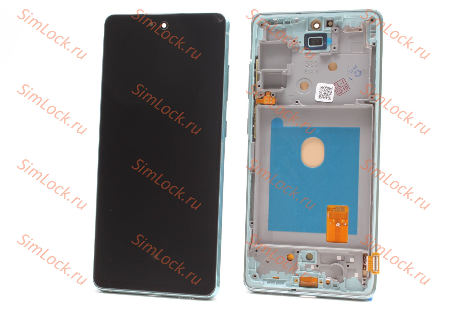 Дисплей Samsung G780F, G781B Galaxy S20 FE, S20 FE 5G, зеленый, в рамке, Full size OLED, К-1