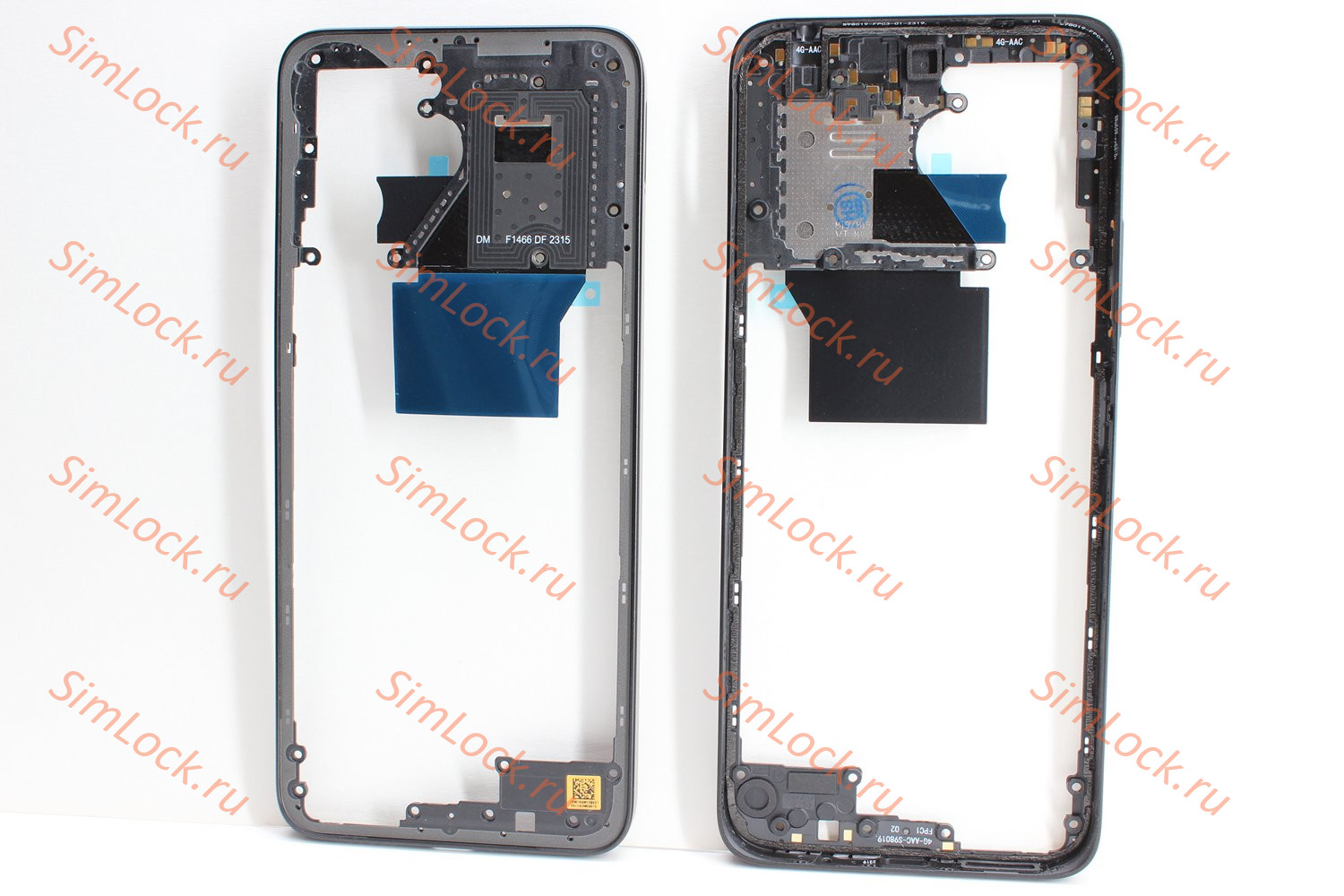 Средняя часть корпуса Xiaomi Redmi 12 4G, Redmi 12 5G, черный, оригинал