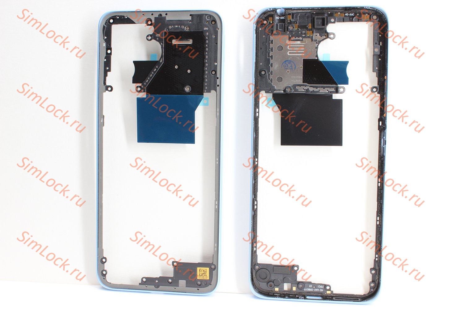 Средняя часть корпуса Xiaomi Redmi 12 4G, Redmi 12 5G, голубой, К-1