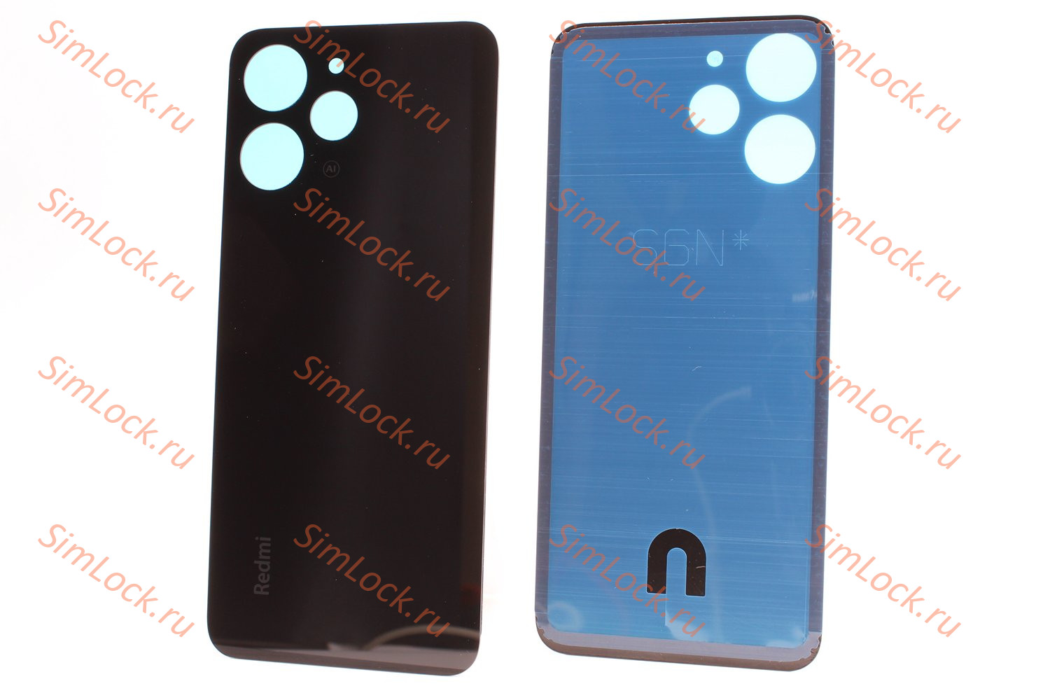 Задняя крышка Xiaomi Redmi 12 4G, черный, К-2