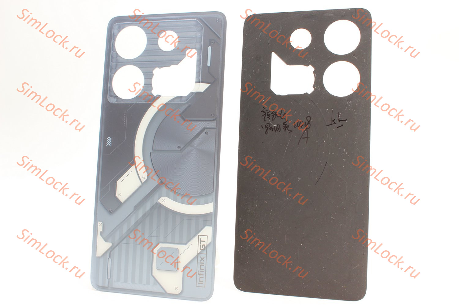 Задняя крышка Infinix GT 10 Pro (X6739), Infinix GT 10 Pro+ (X6739), голубой, оригинал с разбора