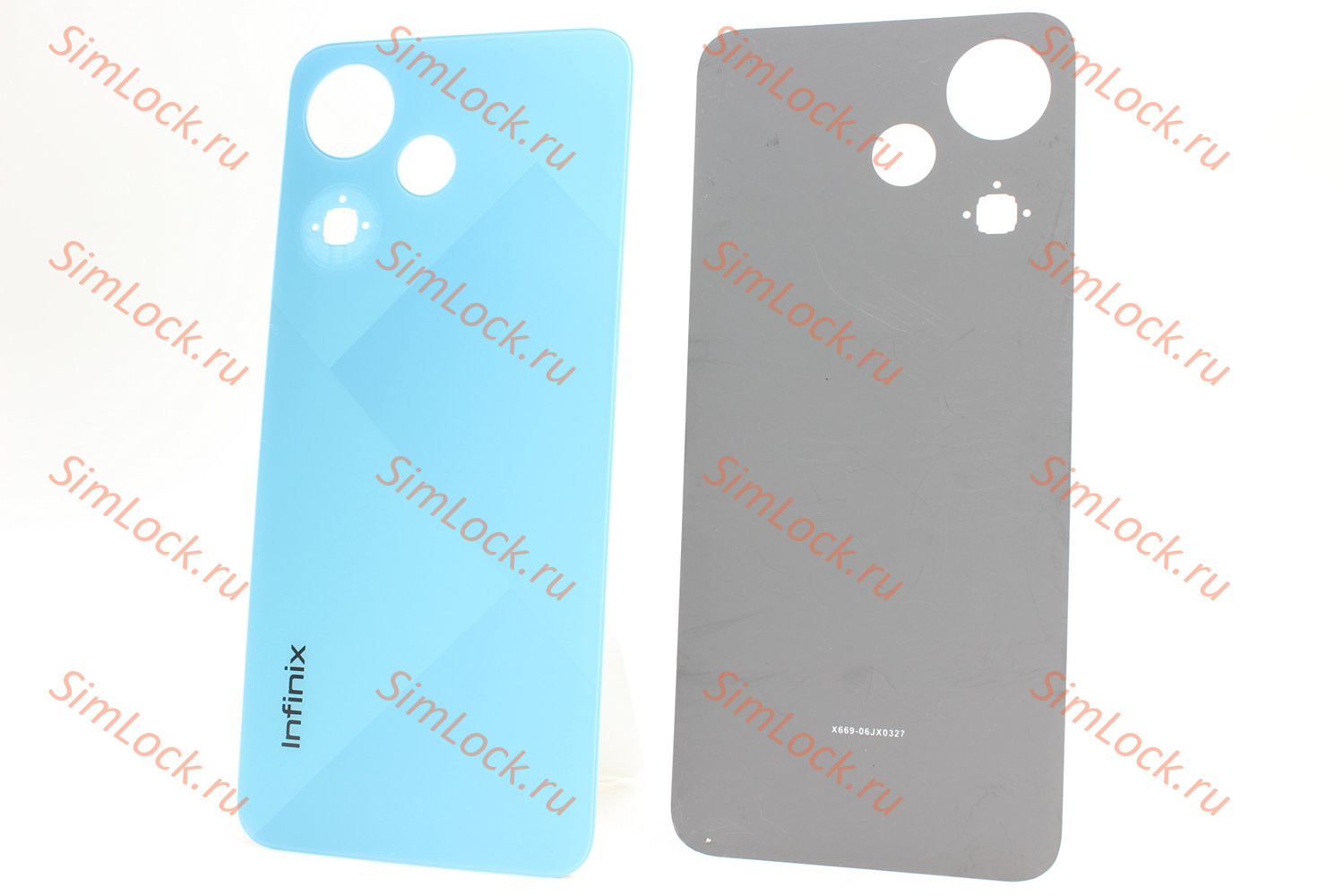 Задняя крышка Infinix Hot 30i (X669D), голубой,  К-1