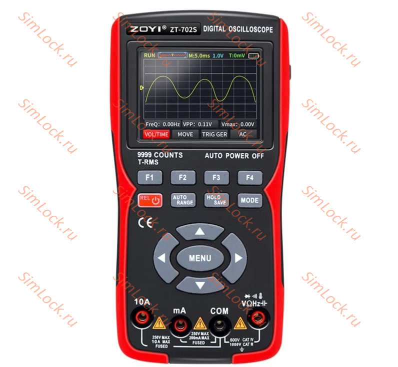 Мультиметр ZOTEK ZT702S, с встроенным осцилографом