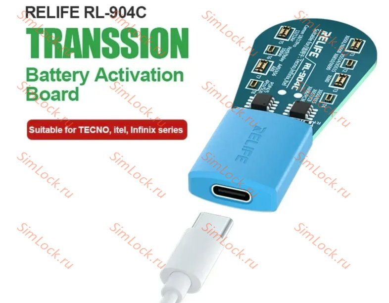 Плата Relife RL-904C для активации и зарядки аккумуляторов Tecno, Infinix, Itel