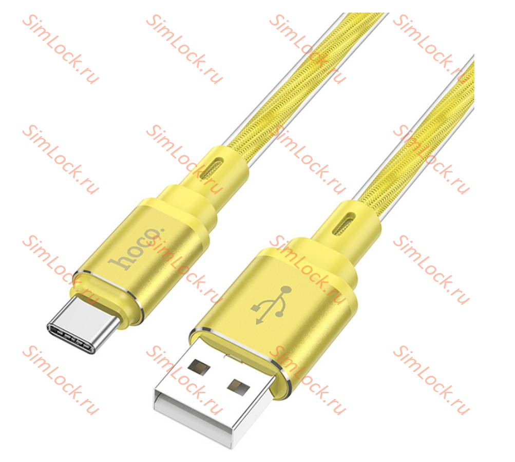 Кабель USB - Type-C HOCO X98, силиконовый, 3A, 100см, золотистый купить по  цене 315 р. в Челябинске - интернет магазин SimLock.ru