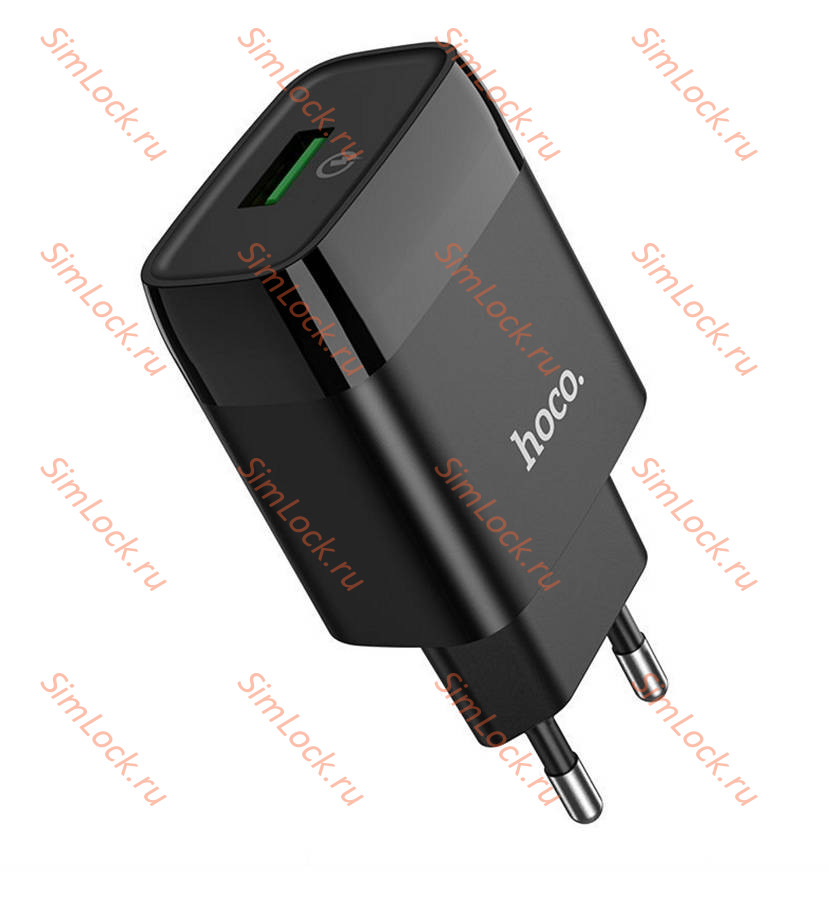 СЗУ HOCO C72Q Glorius, 3A, черный, 18W, QC3.0 / QC2.0