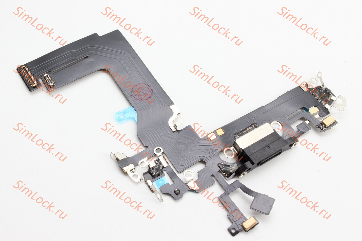 Шлейф iPhone 13 mini с разъемом зарядки, черный, К-3