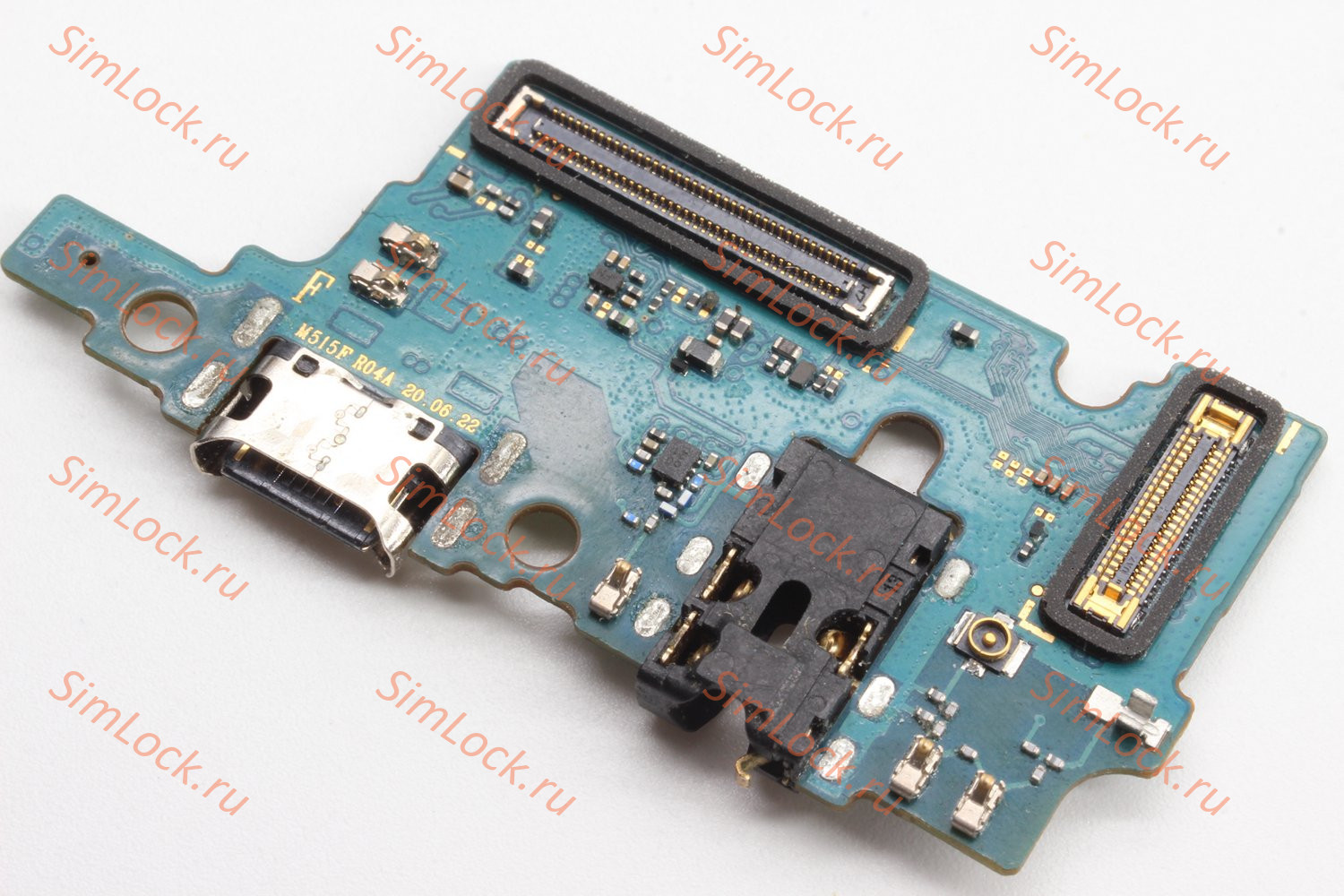 Нижняя плата (шлейф) Samsung M515 Galaxy M51 с разъемом зарядки, К-1