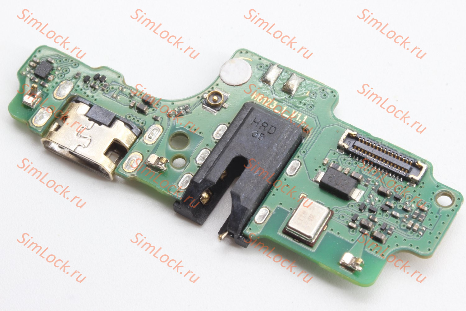 Нижняя плата (шлейф) Tecno Spark 6 Go (KE5), Spark Go 2020, с разъемом зарядки, оригинал, с разбора