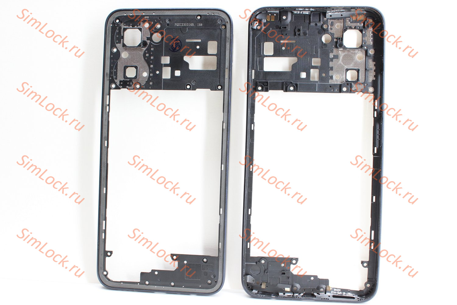 Средняя часть корпуса Realme C33 (RMX3624), черный, К-2