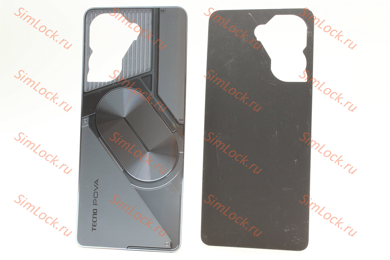 Задняя крышка Tecno Pova 5 Pro 5G (LH8n), подходит для Pova 5 (LH7n), серебристый, К-1