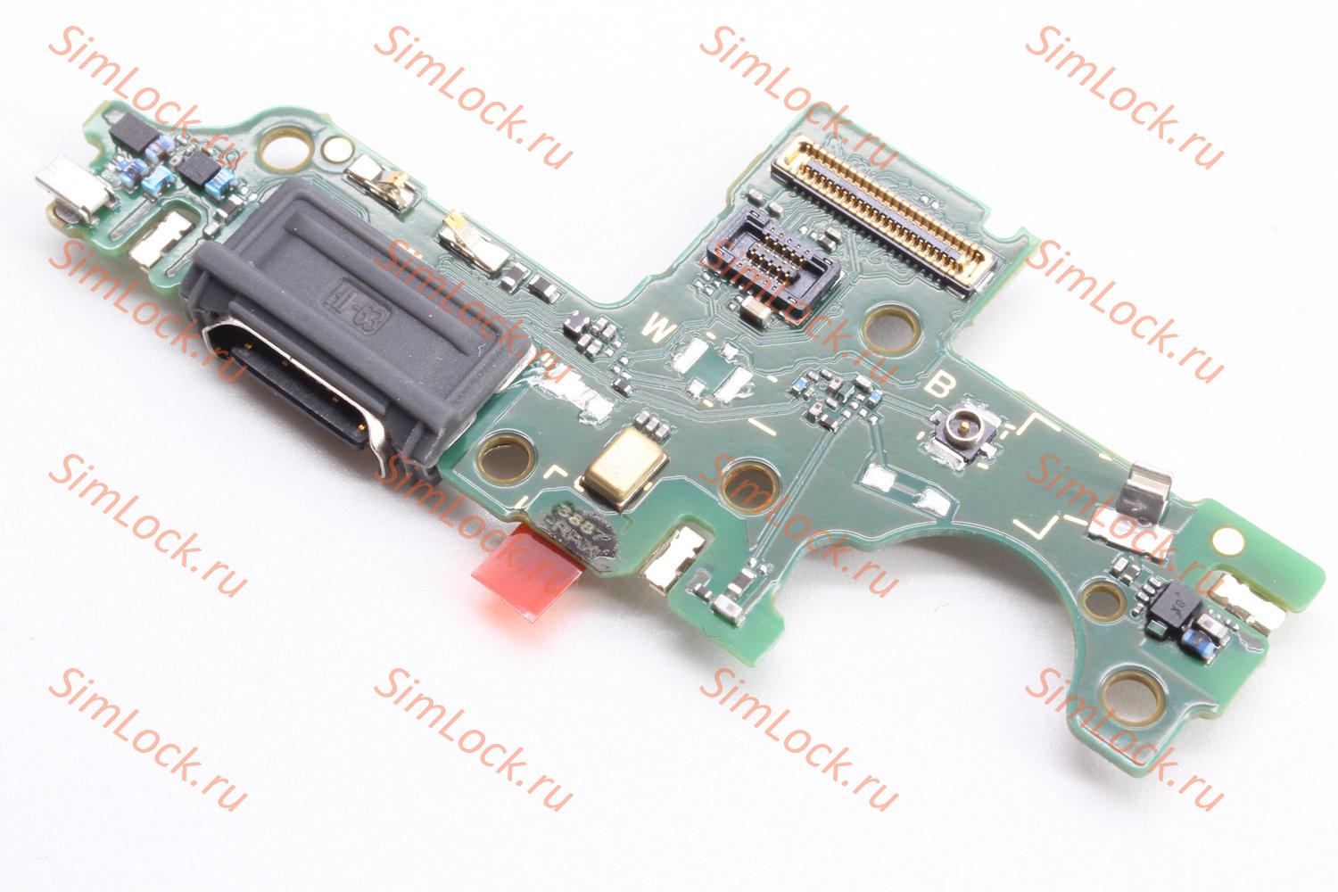 Нижняя плата (шлейф) Honor 30i, Huawei Y8p (LRA-LX1/AQM-LX1) с разъемом зарядки, К-1