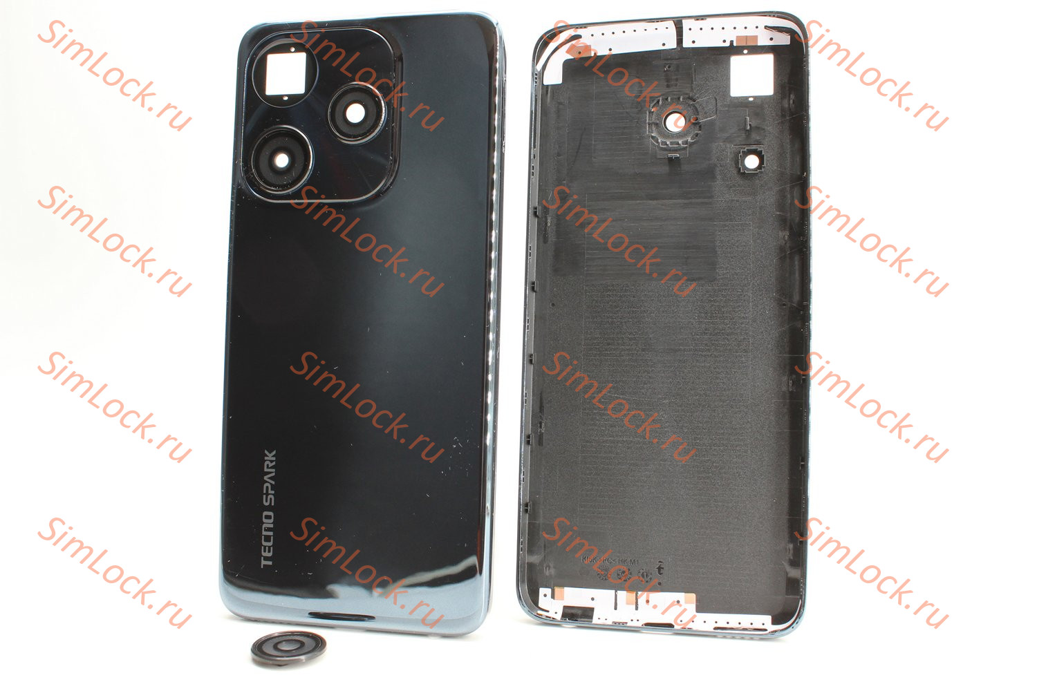 Задняя крышка Tecno Spark 10C (KI5K, KI5M), черный, К-2