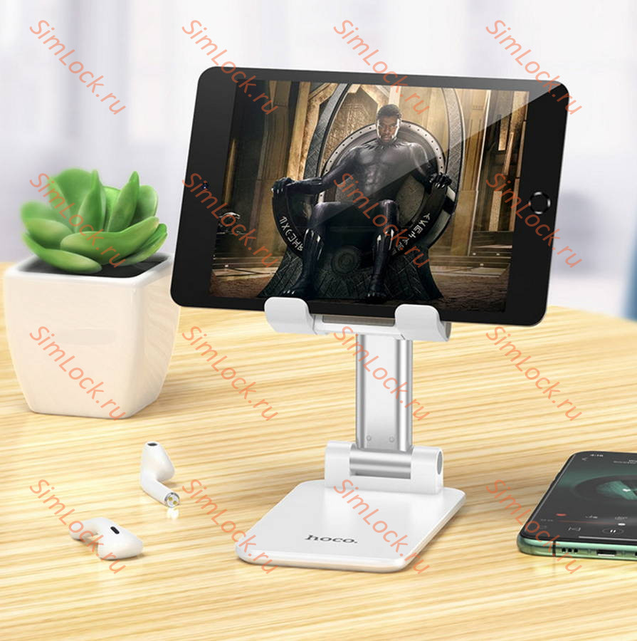 Держатель для мобильных устройств настольный Hoco PH29A Carry, белый