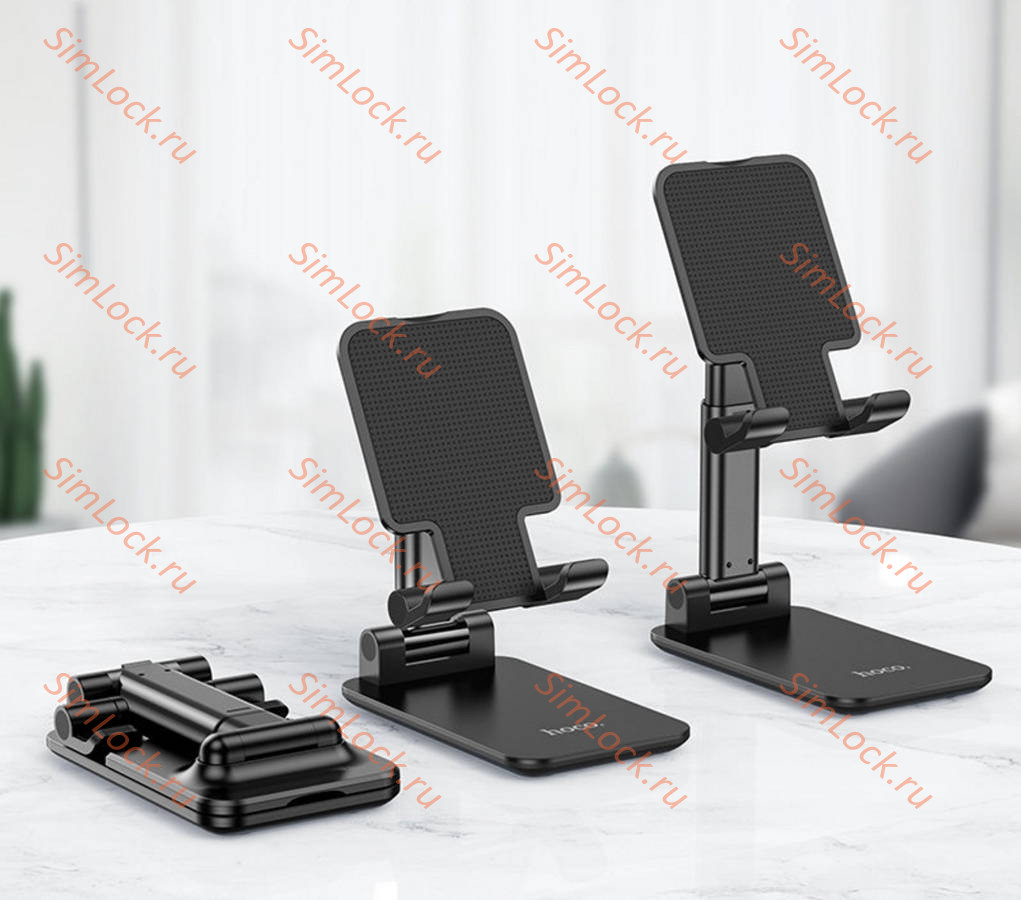 Держатель для мобильных устройств настольный Hoco PH29A Carry, черный