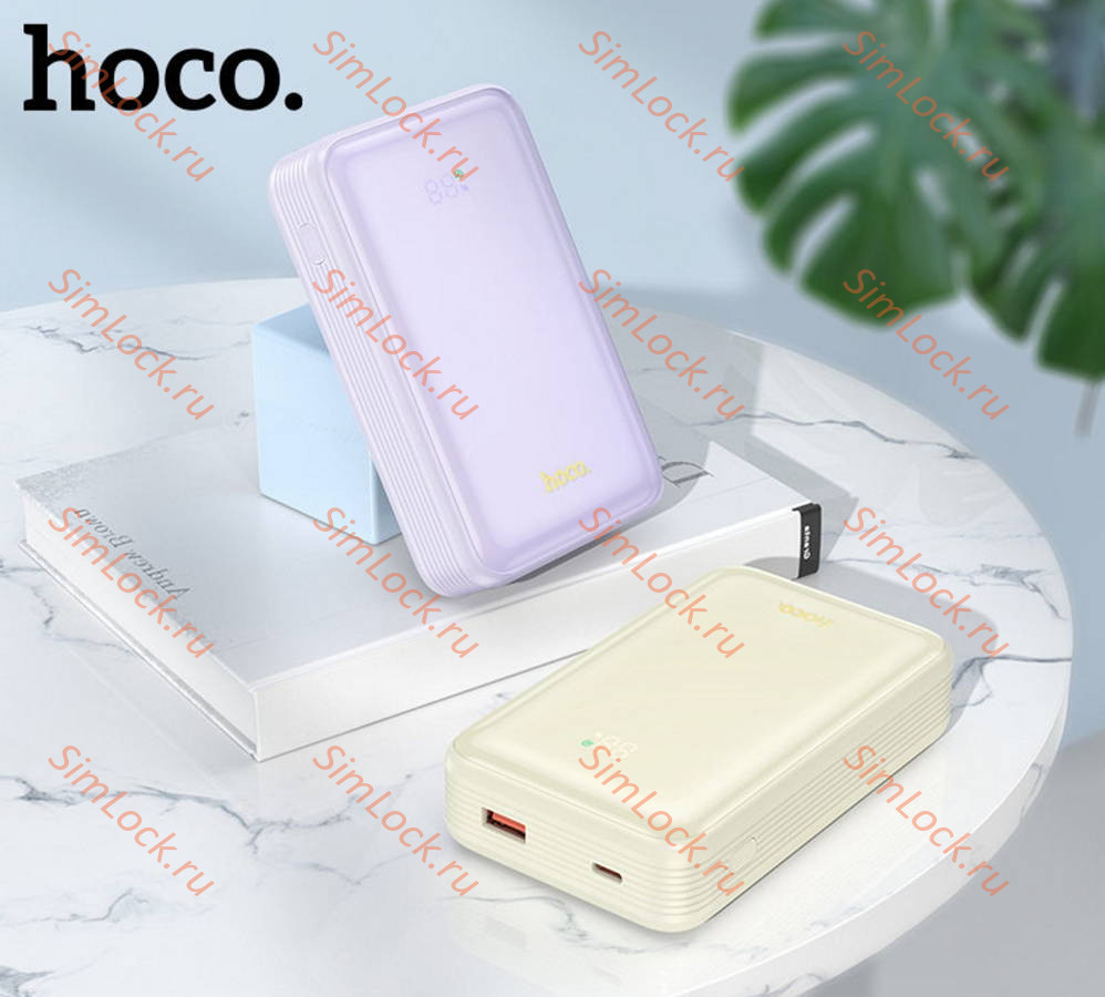 Внешний аккумулятор Hoco Q21A Great 22.5W + PD20W, 20000 мАч, белый