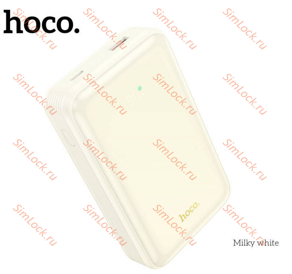 Внешний аккумулятор Hoco Q21A Great 22.5W + PD20W, 20000 мАч, белый