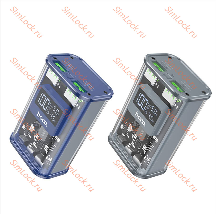 Внешний аккумулятор Hoco J105 Discovery edition 22.5W, 10000 мАч, серый