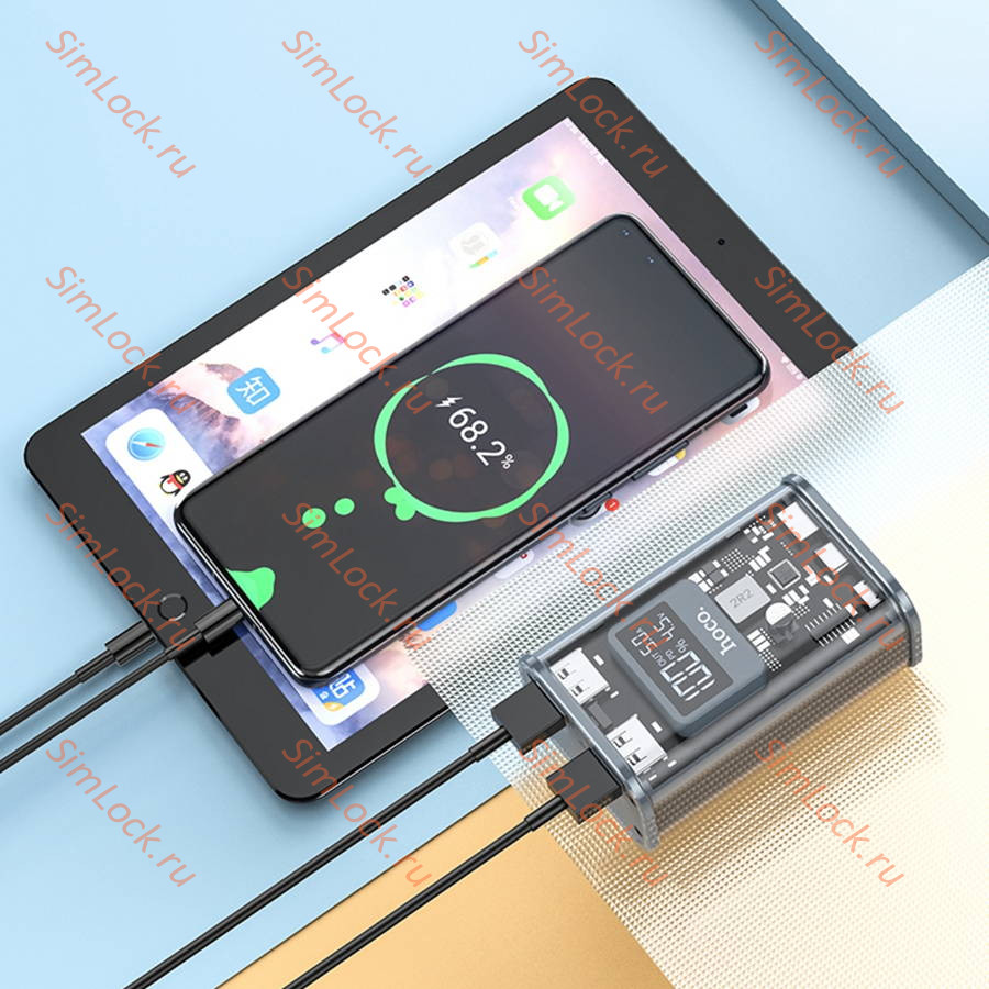 Внешний аккумулятор Hoco J105 Discovery edition 22.5W, 10000 мАч, серый