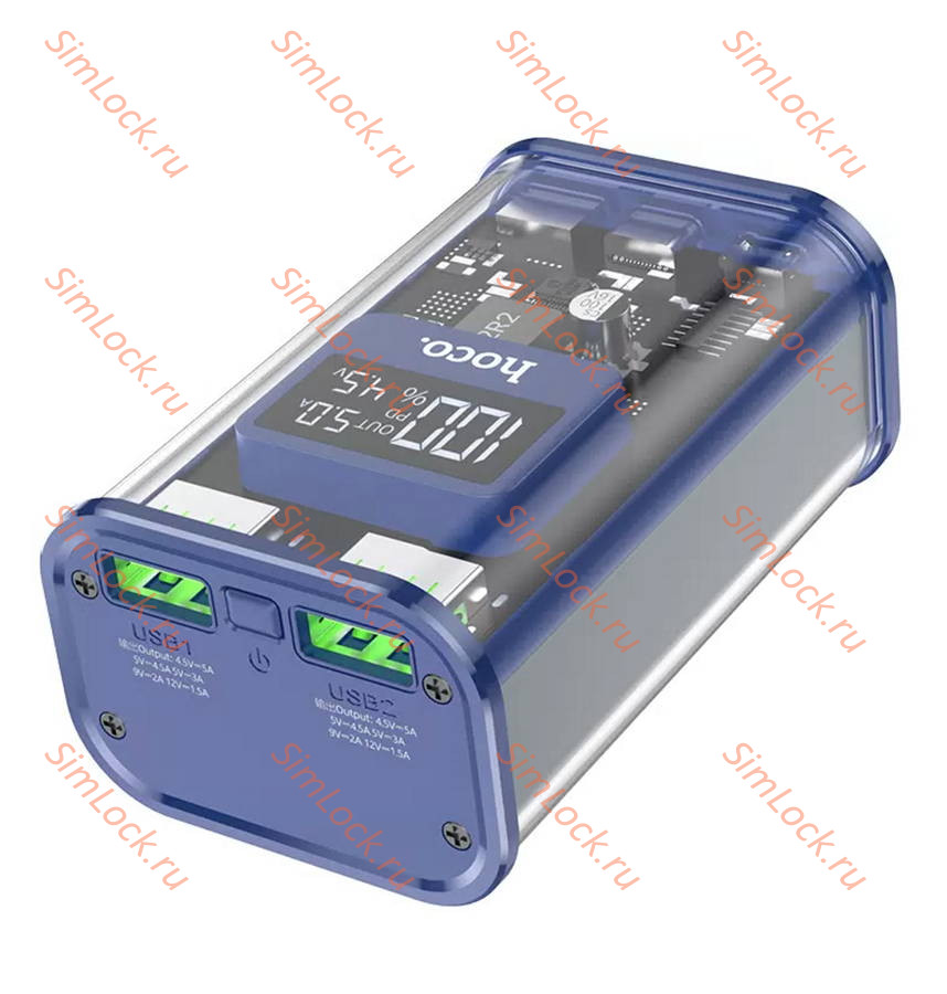 Внешний аккумулятор Hoco J105 Discovery edition 22.5W, 10000 мАч, синий