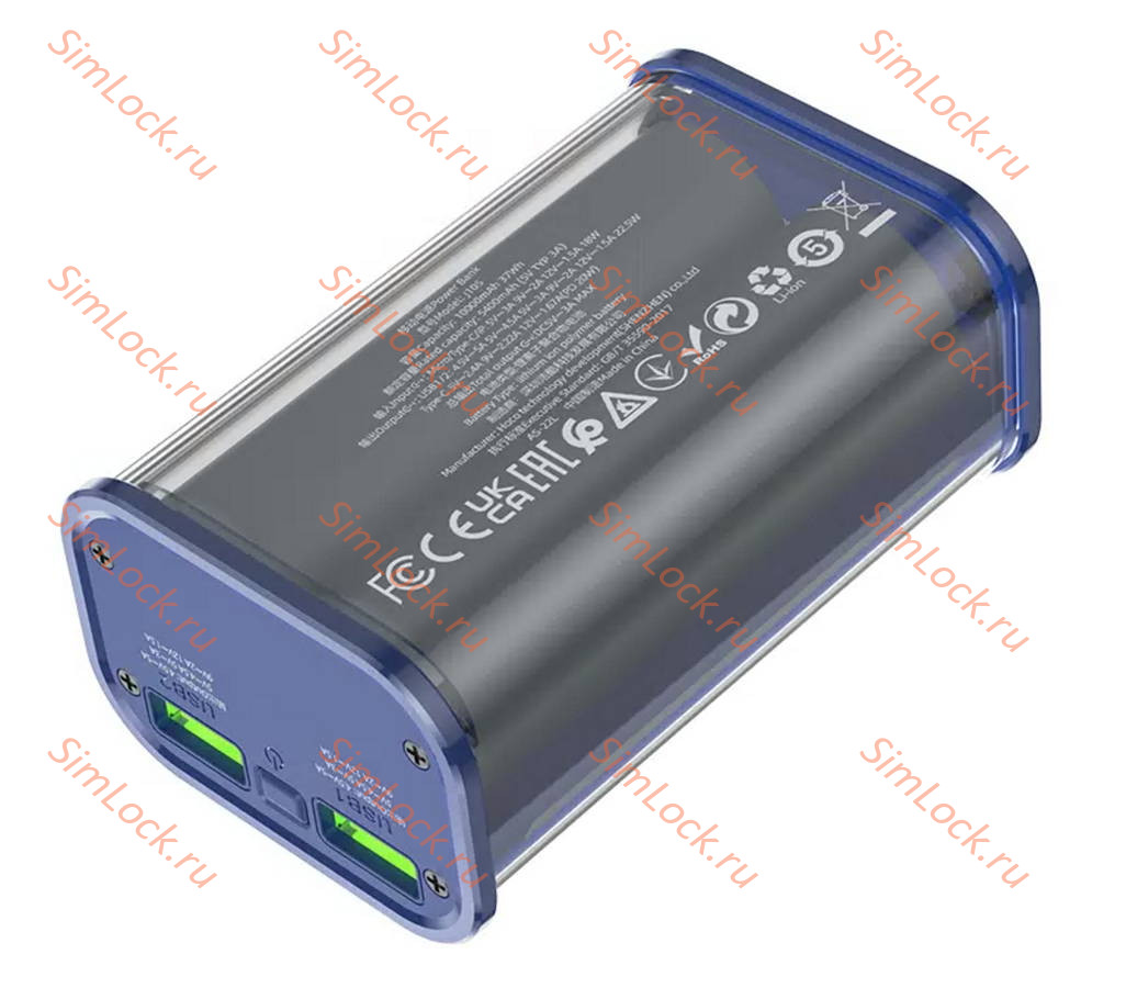 Внешний аккумулятор Hoco J105 Discovery edition 22.5W, 10000 мАч, синий