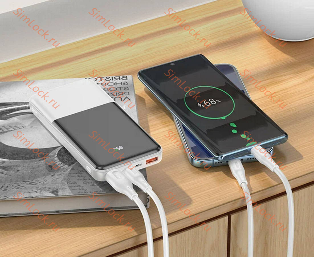 Внешний аккумулятор Hoco J108 Universe 22.5W, 10000 мАч, белый