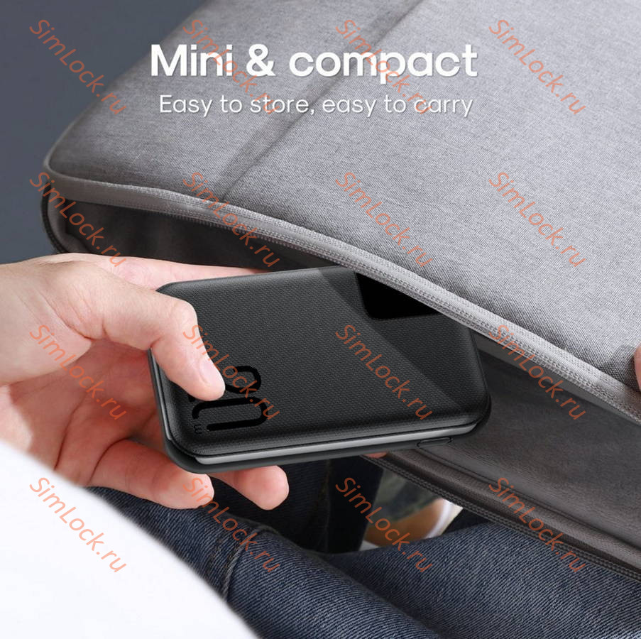 Внешний аккумулятор JoyRoom JR-QP190 mini 20W, 10000 мАч, черный