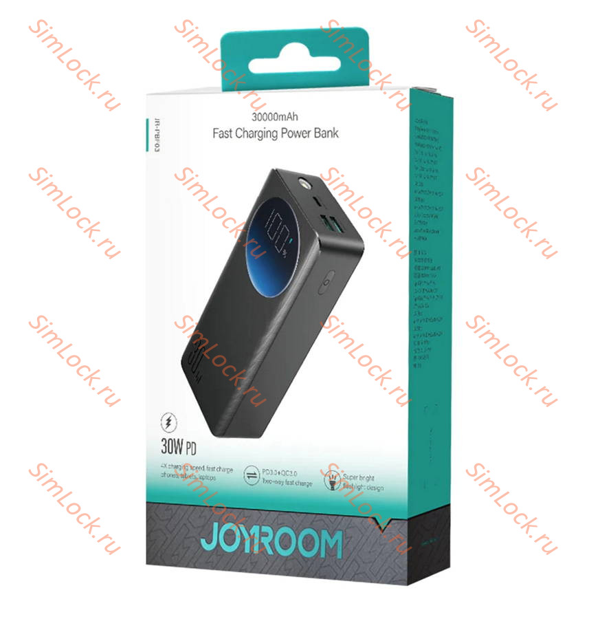 Внешний аккумулятор JoyRoom JR-PBF03, 30W, 30000 мАч, черный