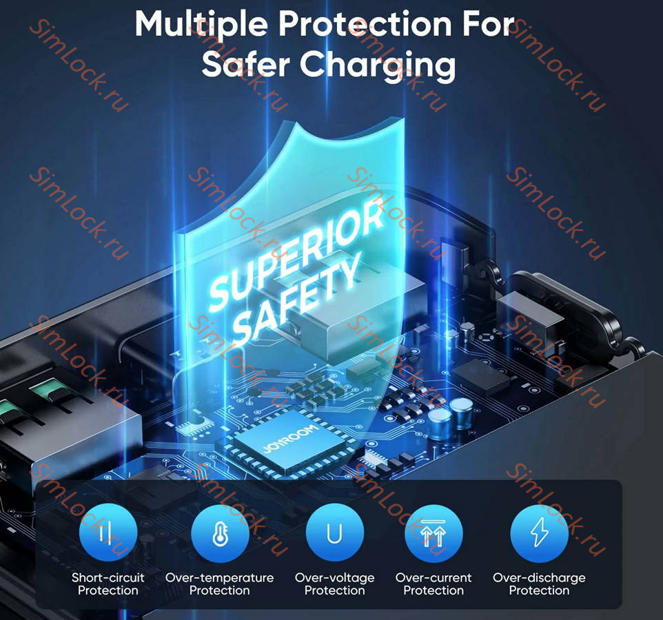 Внешний аккумулятор JoyRoom JR-QP193, 22.5W, 30000 мАч, черный