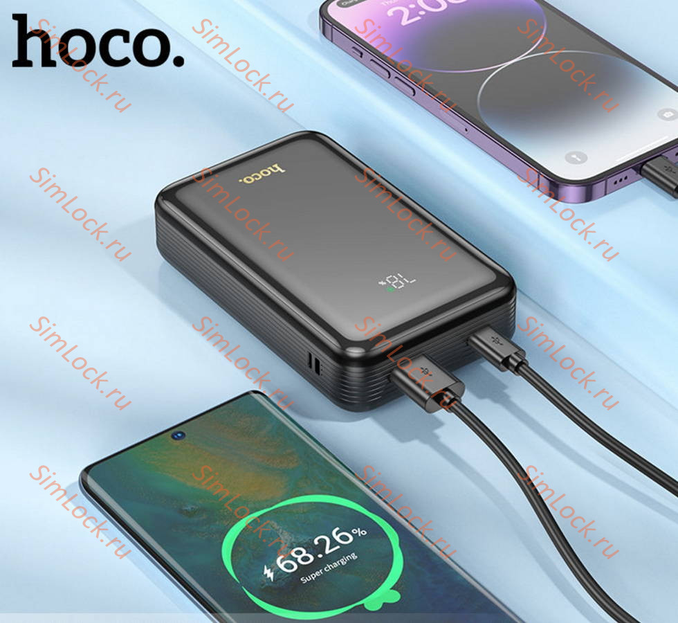 Внешний аккумулятор Hoco Q21A Great 22.5W + PD20W, 20000 мАч, черный