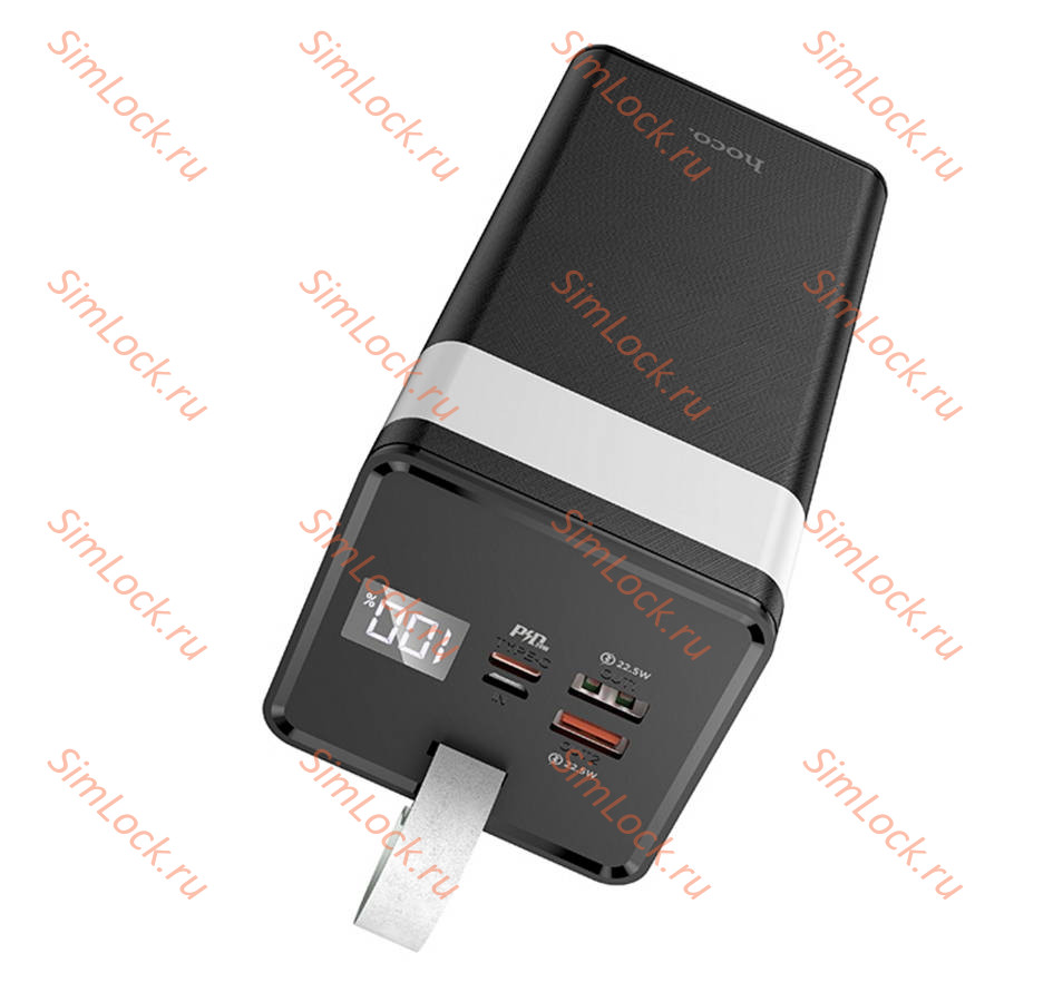 Внешний аккумулятор Hoco J86A Powermaster 22.5W, 50000 мАч, черный