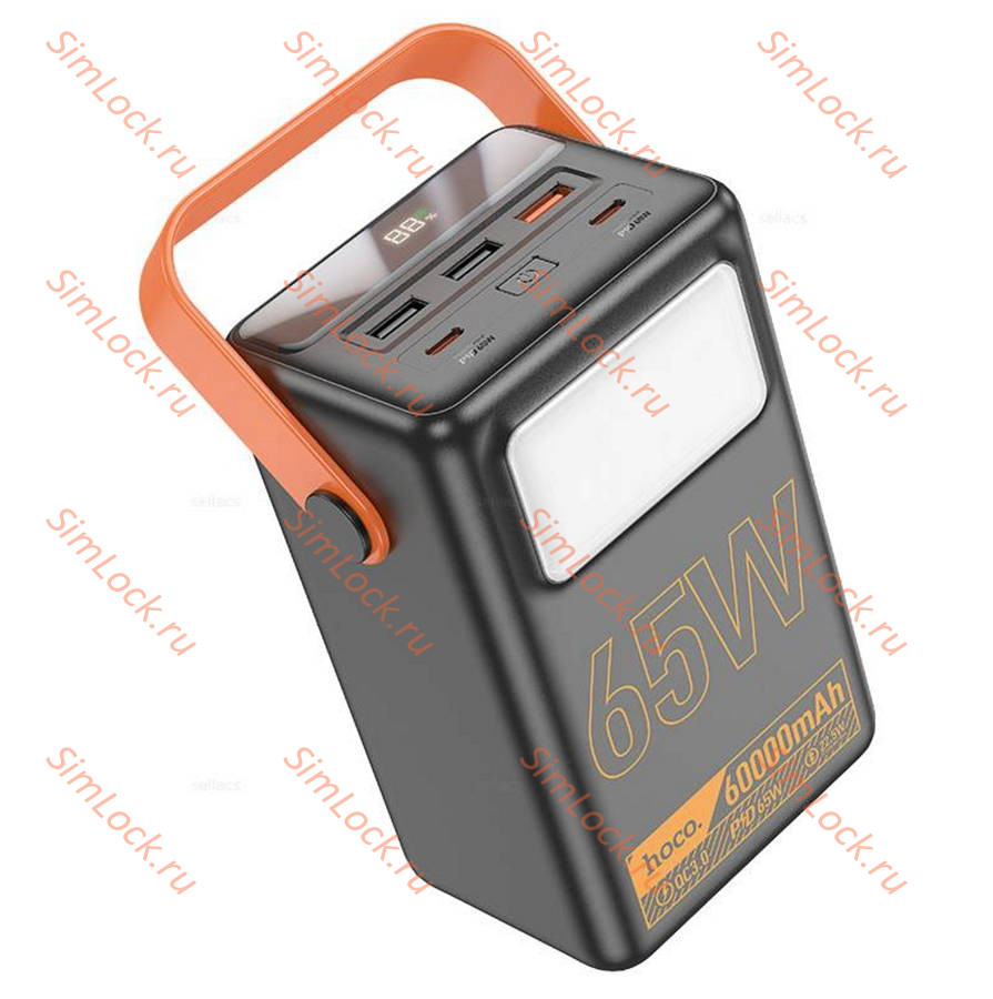 Внешний аккумулятор Hoco J110A Powerful PD65W, 60000 мАч, черный
