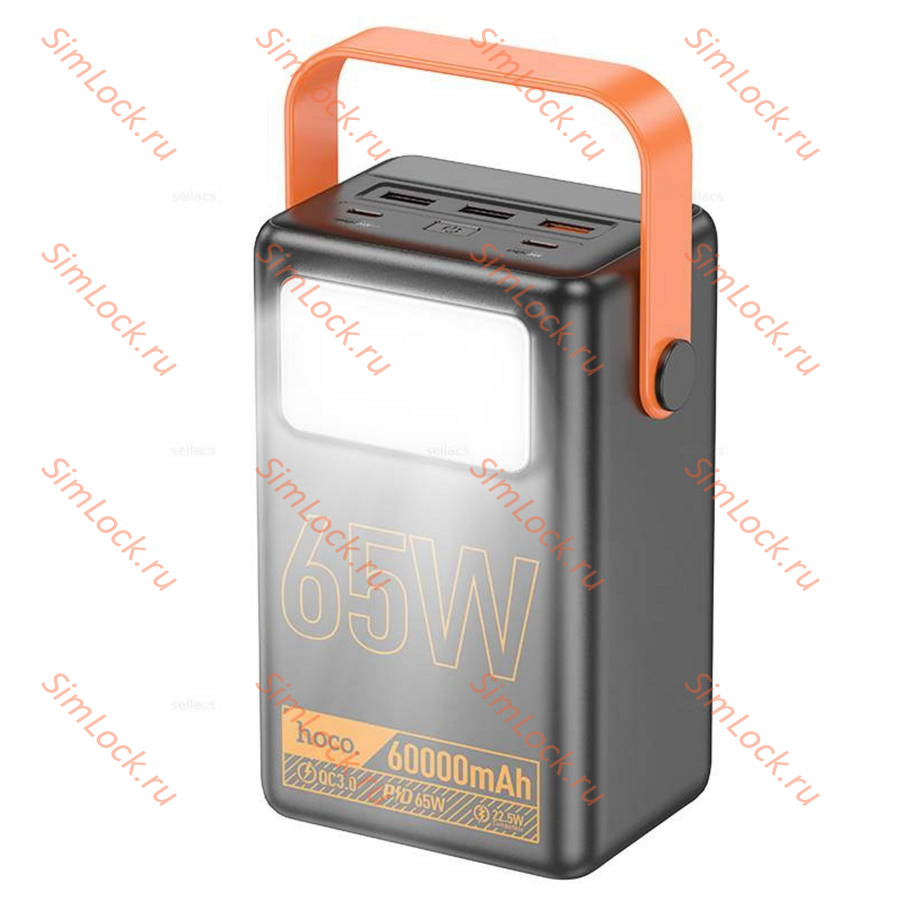 Внешний аккумулятор Hoco J110A Powerful PD65W, 60000 мАч, черный