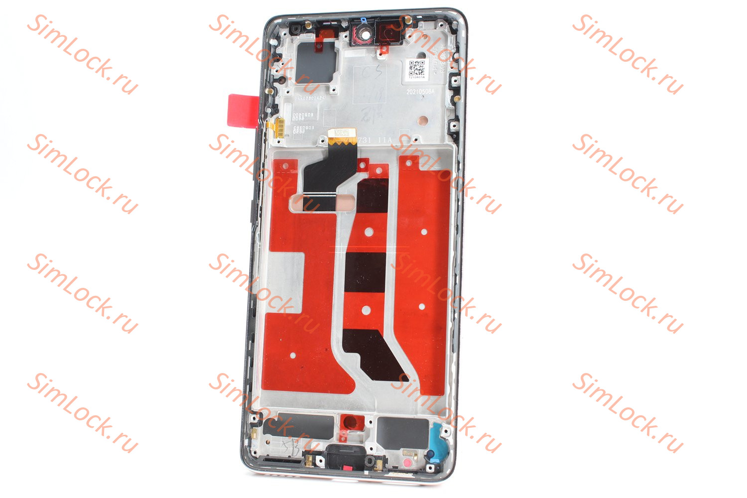 Дисплей Honor 50 (NTH-NX9), в серебристой рамке, OLED, оригинал