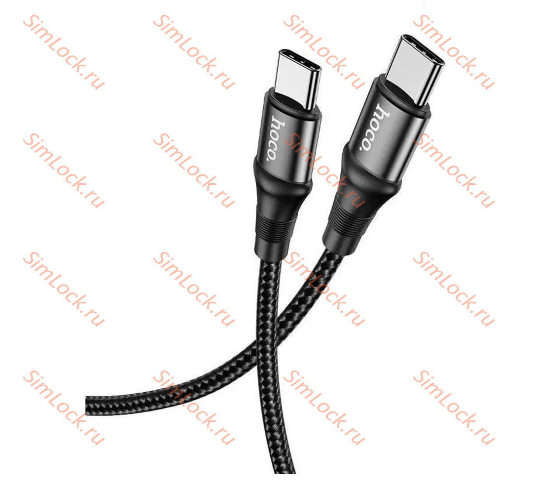 Кабель Type-C - Type-C HOCO X50, 5А, 100W, 100см, черный