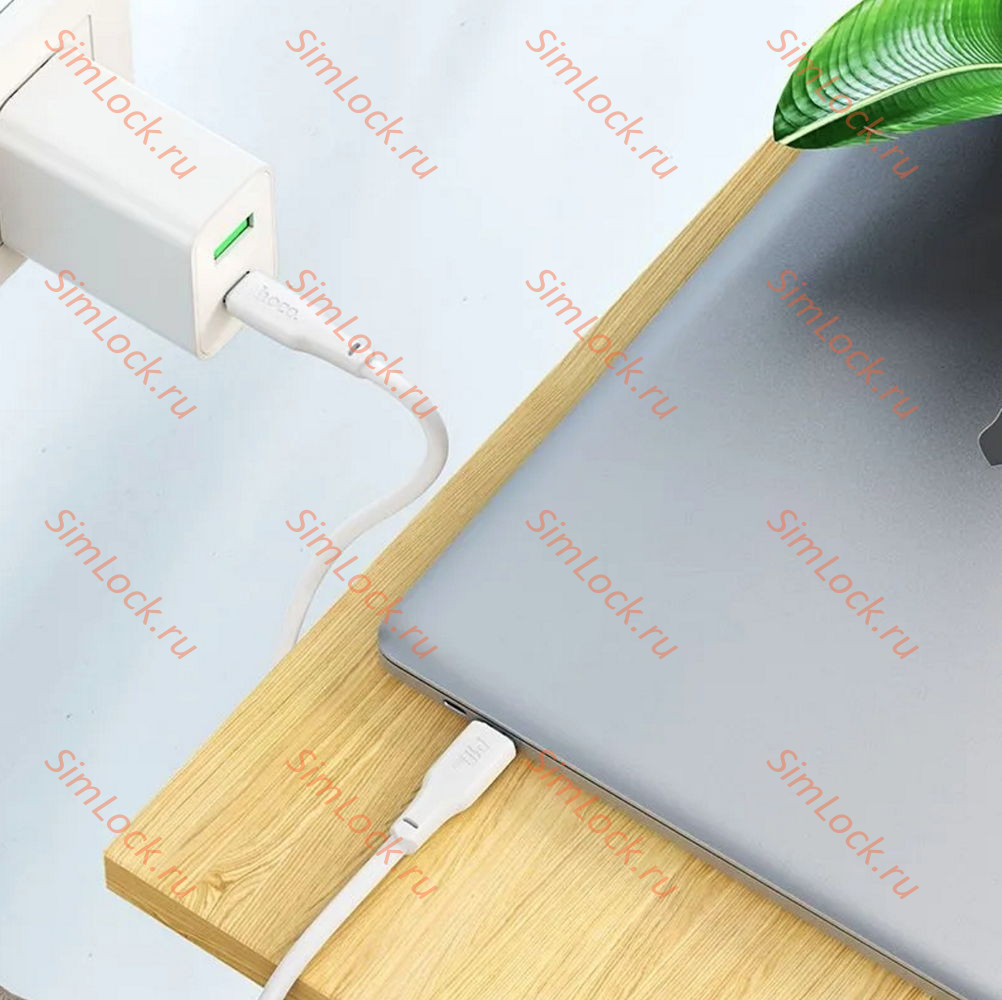 Кабель Type-C - Type-C HOCO X93, 3A/5A, 240W, 100см, для ноутбуков, Macbook, планшетов и др., белый