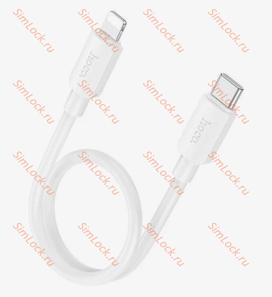 Кабель Type-C - Lightning HOCO X96, 20W, 25см, белый