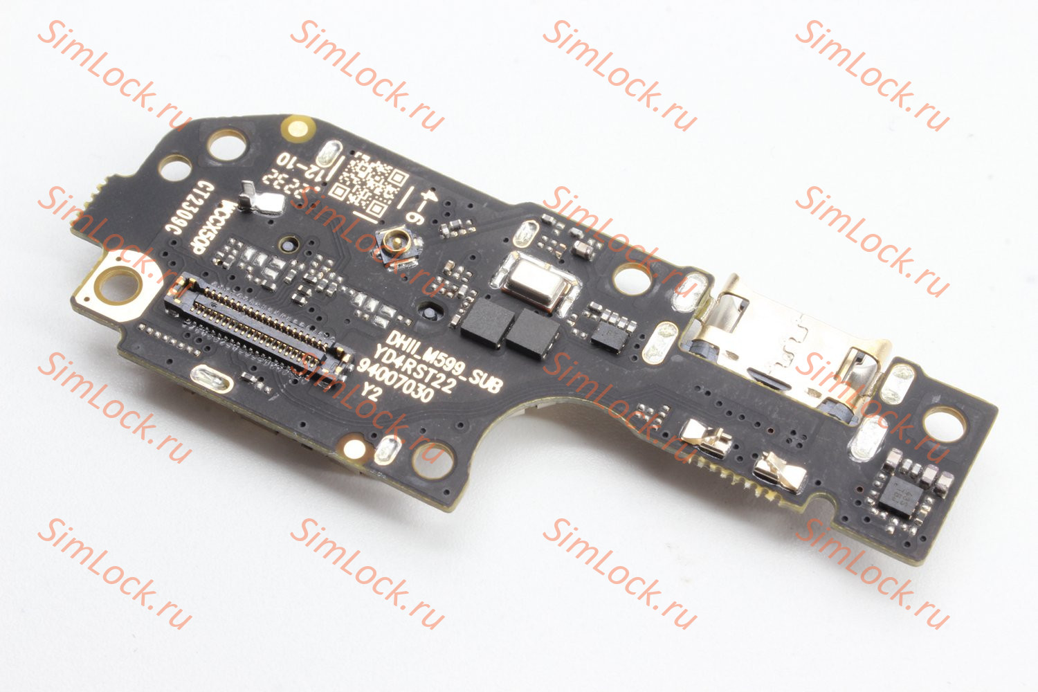 Нижняя плата (шлейф) Huawei Nova Y90 (CTR-LX1) с разъемом зарядки и считывателем SIM, К-2