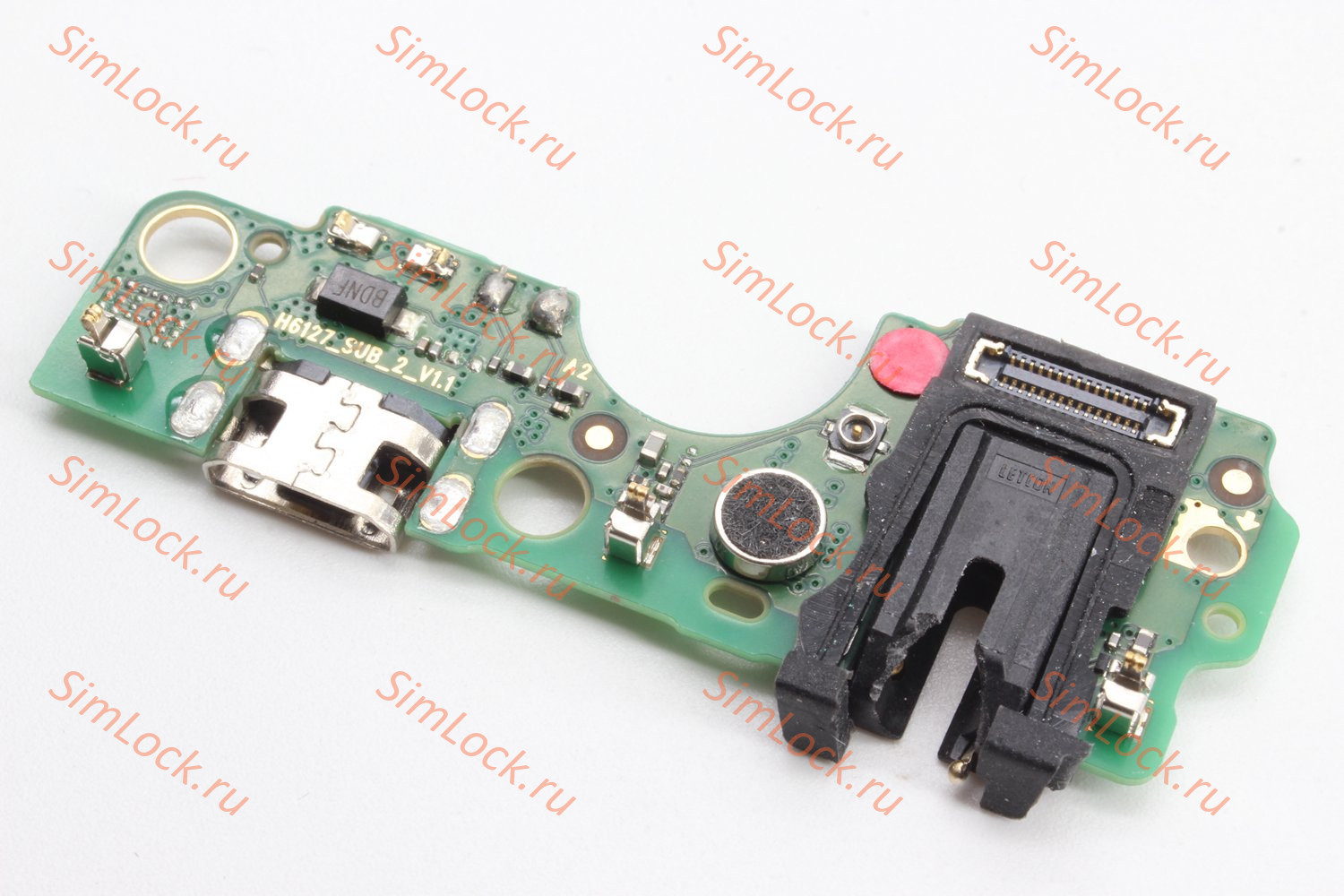 Нижняя плата (шлейф) Infinix Smart 7 (X6515) с разъемом зарядки, оригинал, с разбора