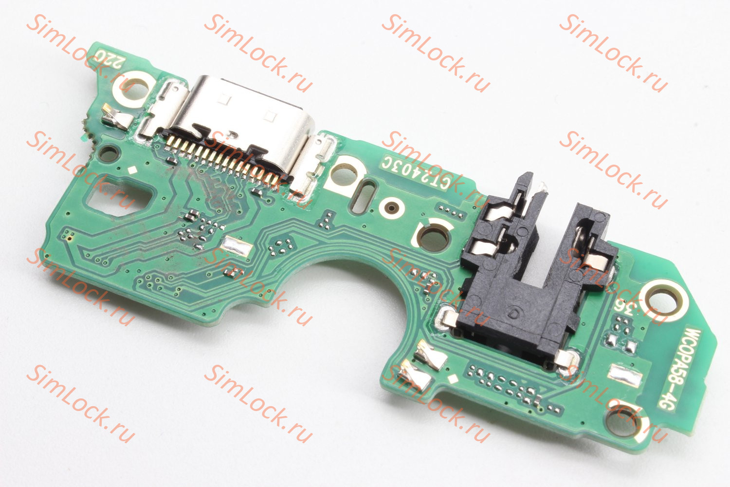 Нижняя плата (шлейф) Oppo A18 (CPH2591), A38 (CPH2579), A58 4G (CPH2577) с разъемом зарядки, К-3