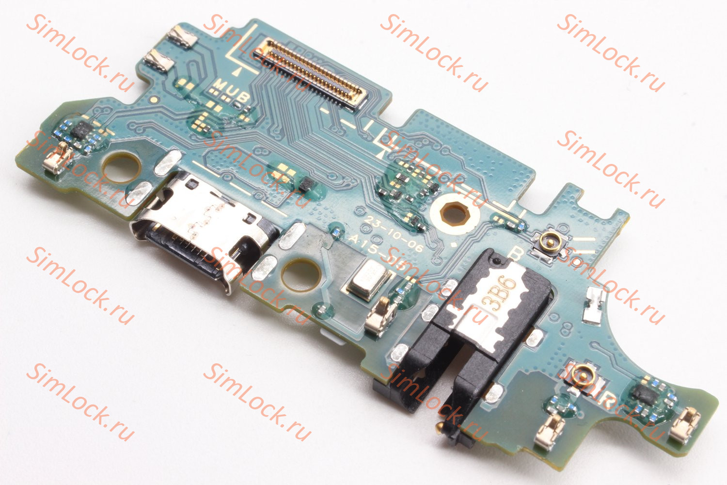 Нижняя плата (шлейф) Samsung A155F, M156B Galaxy A15, M15 с разъемом зарядки, К-1