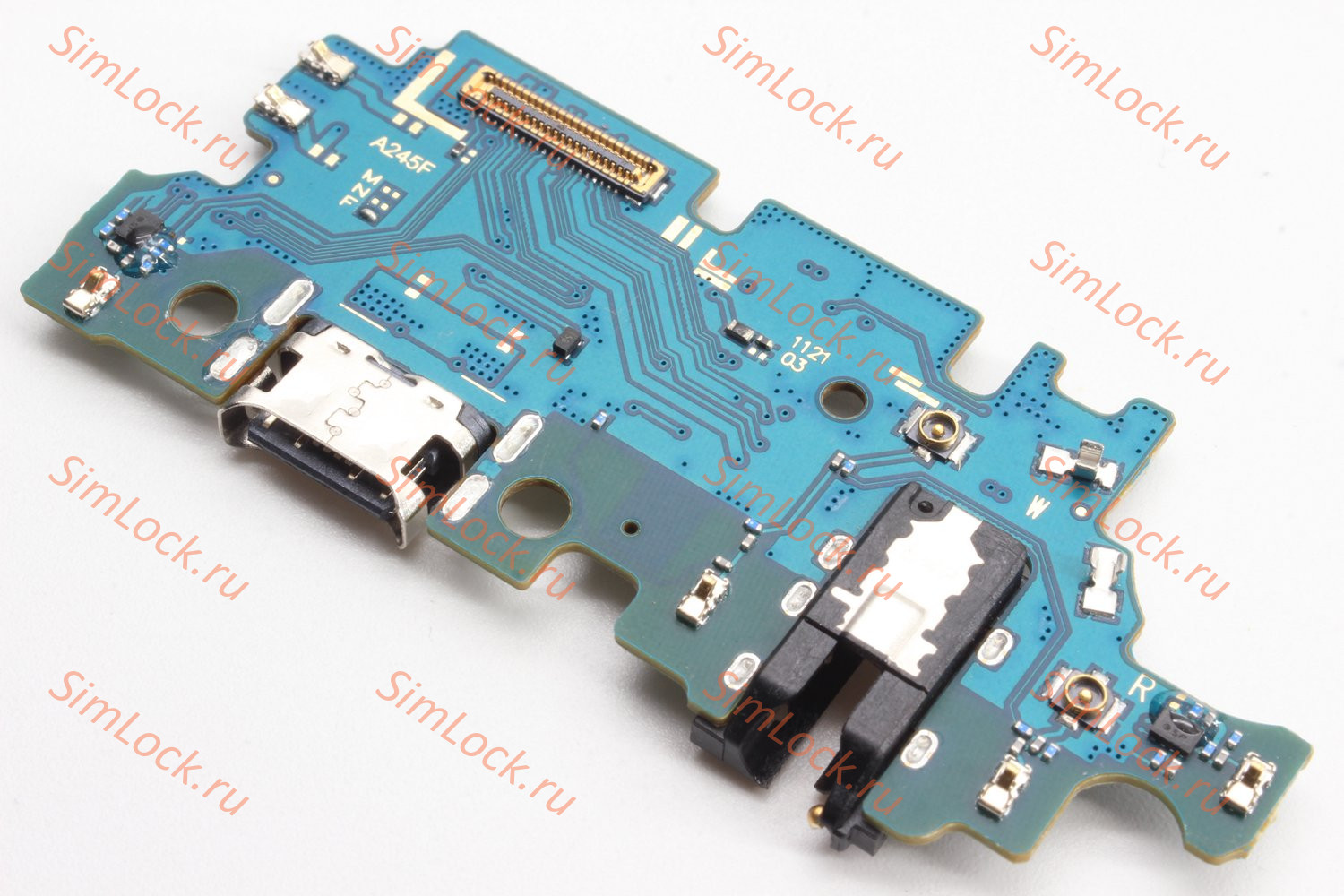 Нижняя плата (шлейф) Samsung A245F Galaxy A24 с разъемом зарядки, К-1