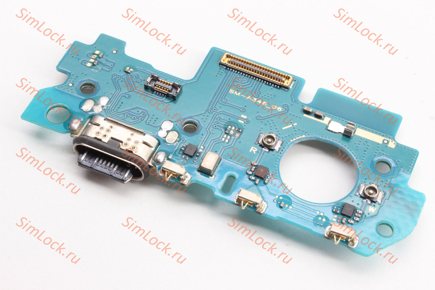 Нижняя плата (шлейф) Samsung A346B Galaxy A34 5G с разъемом зарядки, К-2