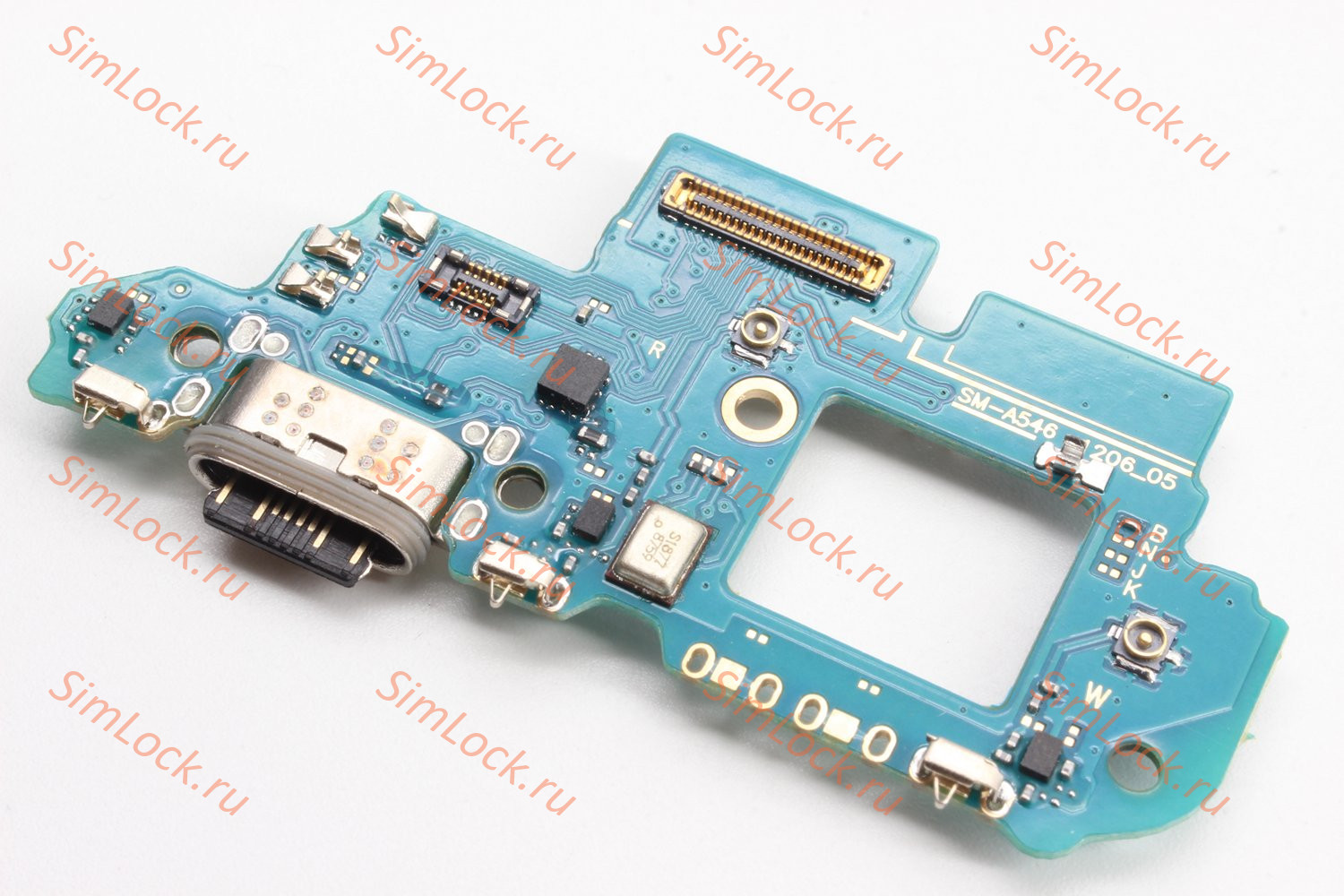 Нижняя плата (шлейф) Samsung A546E Galaxy A54 с разъемом зарядки, К-3