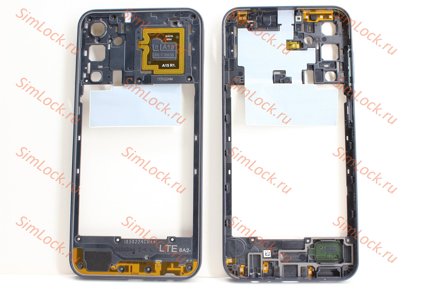 Средняя часть корпуса Samsung A155 Galaxy A15, темно-синий, К-1