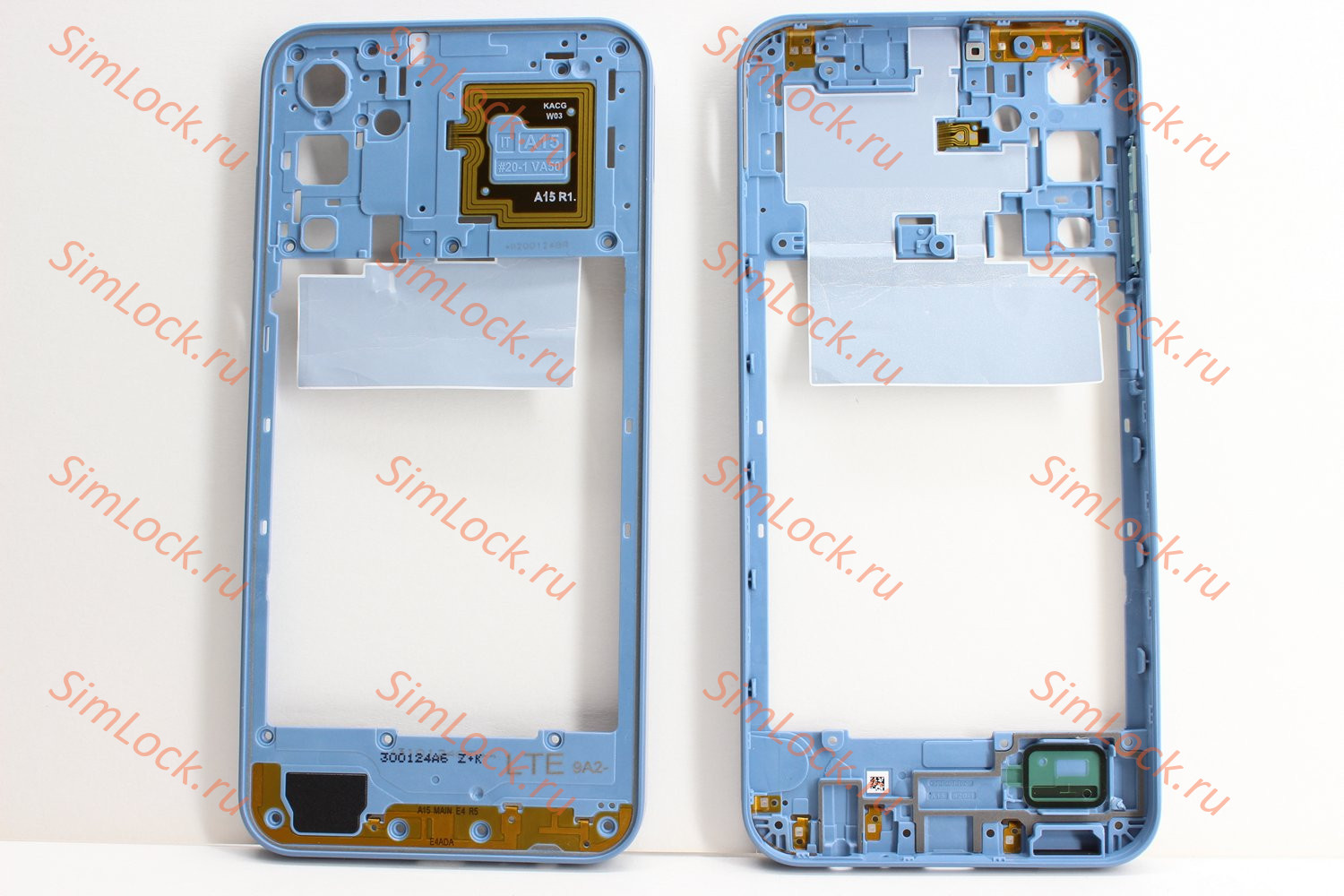 Средняя часть корпуса Samsung A155 Galaxy A15, синий, К-1