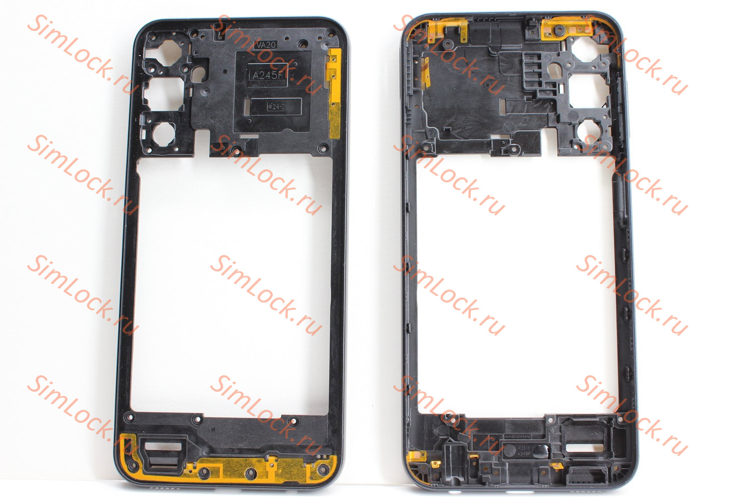 Средняя часть корпуса Samsung A245F Galaxy A24, черный, К-1