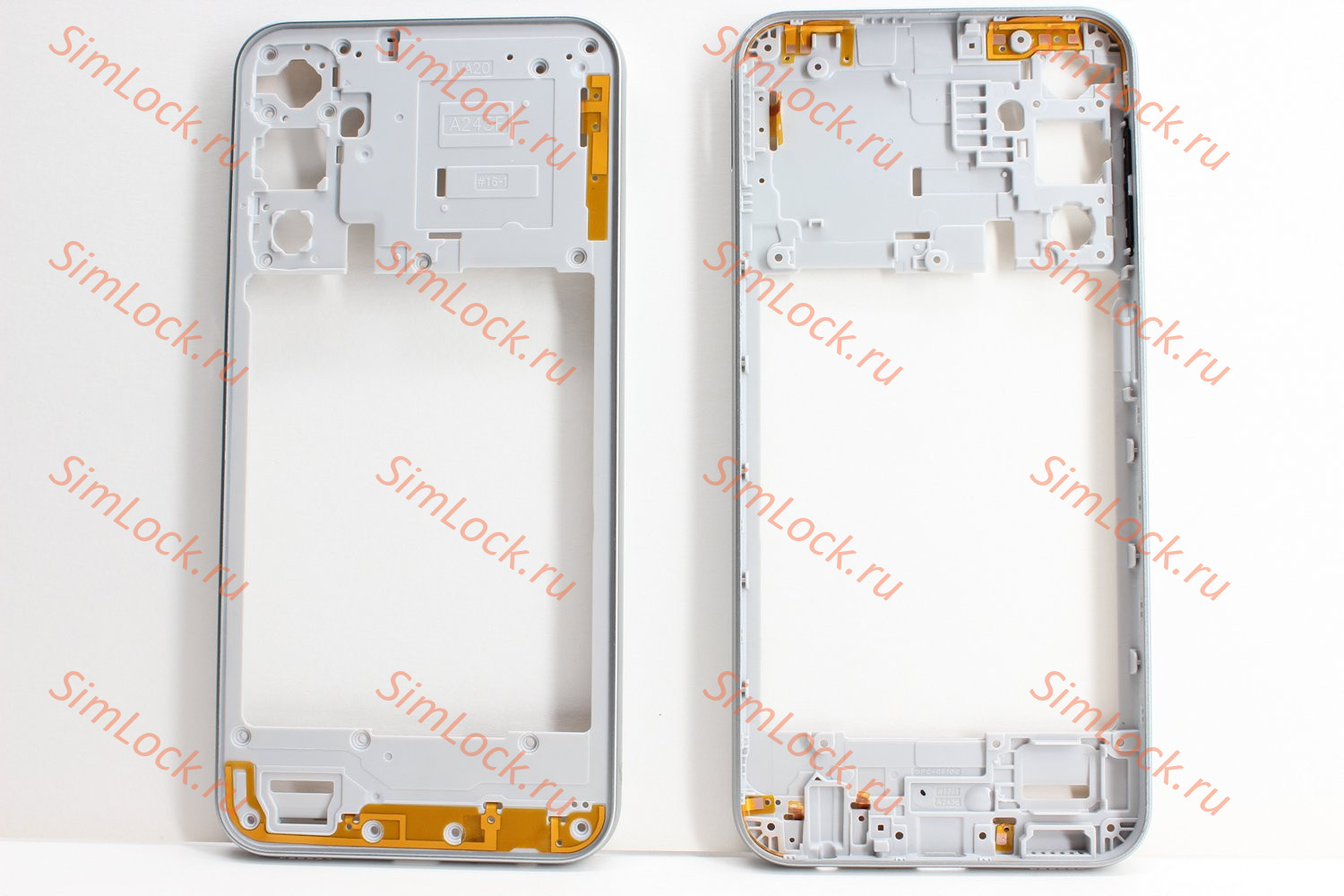 Средняя часть корпуса Samsung A245F Galaxy A24, серебристый, К-1