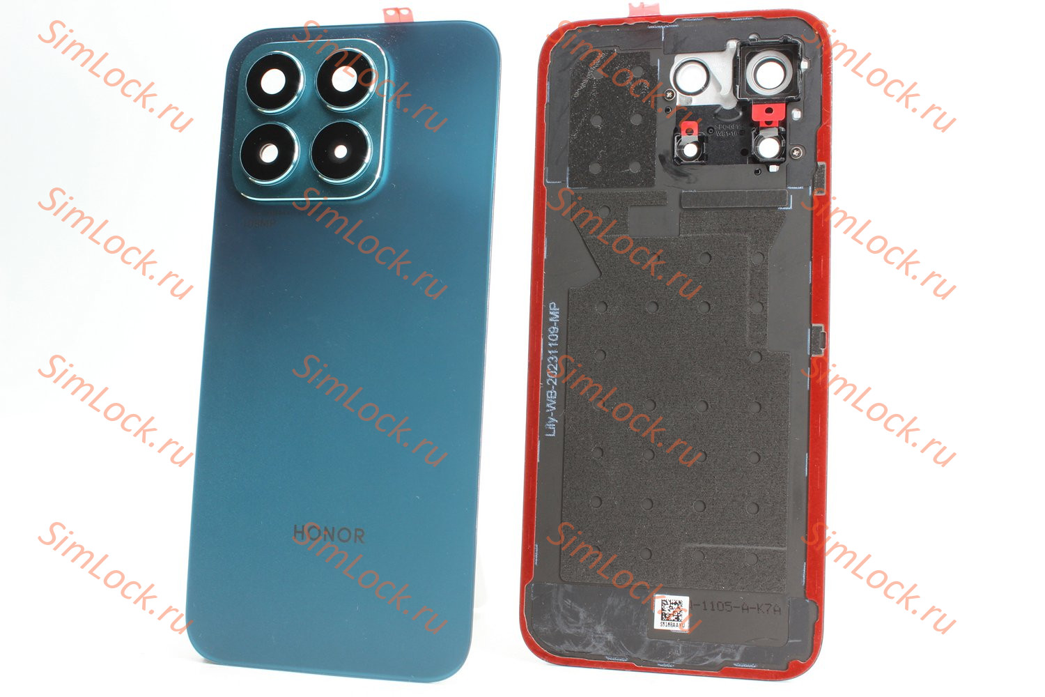 Задняя крышка со стеклами камеры Honor X8b (LLY-LX1), зеленый, оригинал